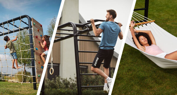 Klettern - Sport treiben - Ausspannen - die BERG Playbase ist super flexibel und bereichert den Garten - RATGEBER spiel-preis.de
