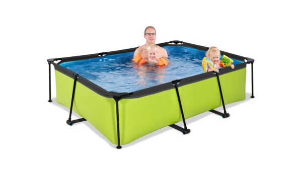 EXIT Swimming Pool rechteckig 150 x 220 x 65 cm grün - Aufstellpool Ideen bei spiel-preis.de