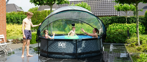 Pool Sonnendach - RUND oder RECHTECKIG - kann vor Algen im Pool schützen - spiel-preis.de