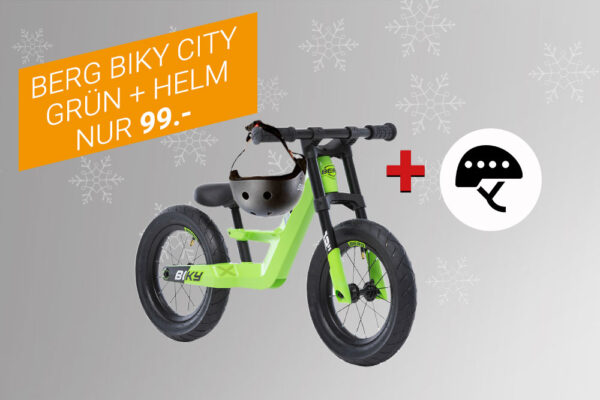 Weihnachtsgeschenke fürs Enkelkind - Top Angebot - BERG Biky City mit Helm als Set - spiel-preis.de