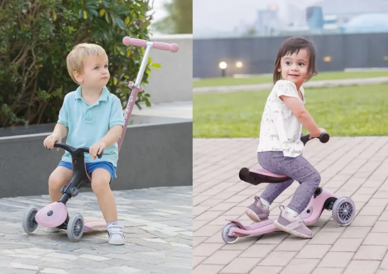 Kinderfahrzeuge die mitwachsen - GLOBBER Scooter wird vom Rutschauto zum Dreirad und Scooter - spiel-preis.de RATGEBER