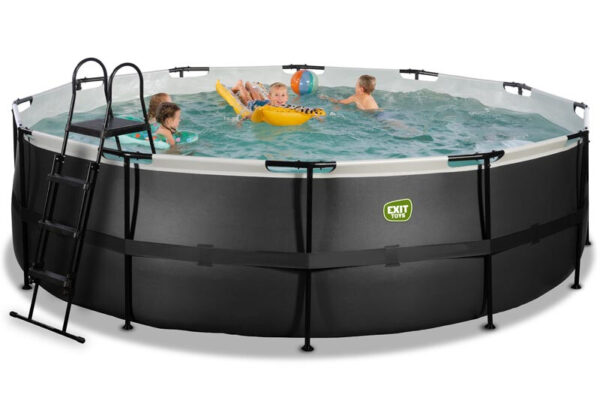 EXIT Swimming Pool Premium Ø 488 x 122 cm schwarz - jetzt zum Tiefpreis bei spiel-preis.de