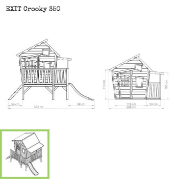 EXIT Crooky 350 Spielhaus