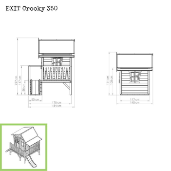 EXIT Crooky 350 Spielhaus