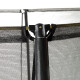 EXIT Trampolin Silhouette Ø 305 cm schwarz + Netz + GRATIS Leiter