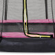 EXIT Trampolin Silhouette Ground 305 x 214 cm pink + Netz