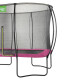 EXIT Trampolin Silhouette 305 x 214 cm pink + Netz