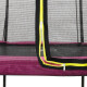 EXIT Trampolin Silhouette 305 x 214 cm pink + Netz