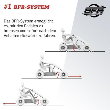 BERG Gokart XL - Race GTS Grau BFR-3 + Seitenschürzen
