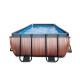 EXIT Swimming Pool rechteckig Premium 400 x 200 x 100 cm braun