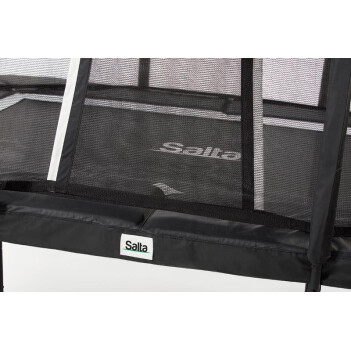SALTA Trampolin Premium Black Edition 305 x 214 cm schwarz + Netz + GRATIS Zubehör