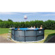 EXIT Swimming Pool Premium Ø 360 x 122 cm grau inkl. Sonnendach + Wärmepumpe