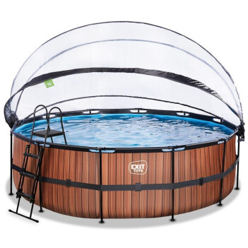 EXIT Swimming Pool Premium &Oslash; 450 x 122 cm braun...