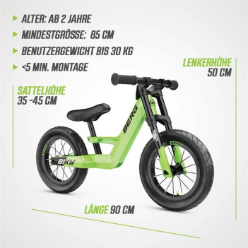BERG Laufrad Biky City grün 12"