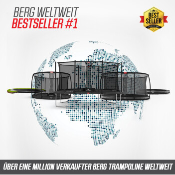 BERG Trampolin Ultim Favorit 280 x 190 cm Inground Sports schwarz