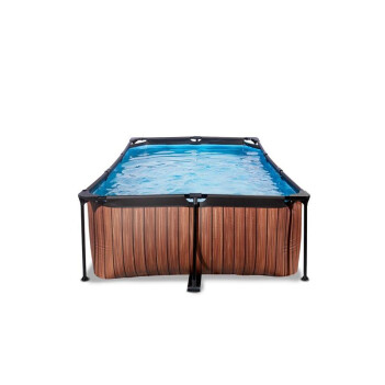 EXIT Swimming Pool rechteckig 220 x 150 x 65 cm braun
