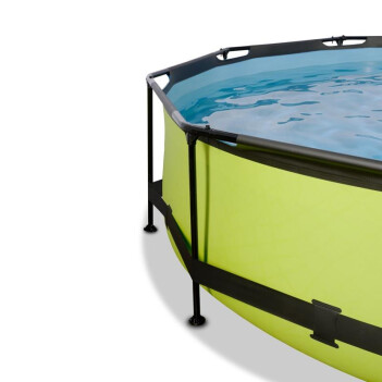 EXIT Swimming Pool Ø 360 x 76 cm grün inkl. Sonnendach