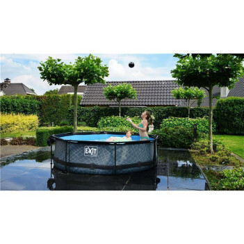EXIT Swimming Pool Premium Ø 360 x 122 cm schwarz