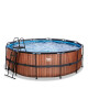 EXIT Swimming Pool Premium Ø 427 x 122 cm  braun