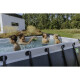 EXIT Swimming Pool Premium rechteckig 400 x 200 x 122 cm braun