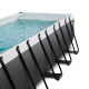 EXIT Swimming Pool Premium rechteckig 540 x 250 x 122 cm schwarz inkl. Sonnendach