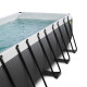 EXIT Swimming Pool rechteckig Premium 540 x 250 x 100 cm Schwarz inkl. Sonnendach