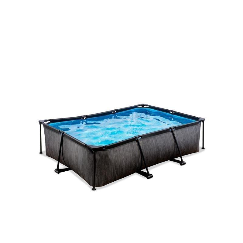 EXIT Swimming Pool rechteckig 150 x 220 x 65 cm anthrazit