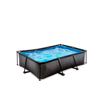 EXIT Swimming Pool rechteckig 220 x 150 x 65 cm anthrazit