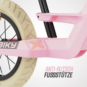 BERG Laufrad Biky Retro rosa 12" + Seitenstütze