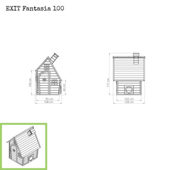 EXIT Holzspielhaus Fantasia 100