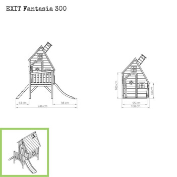 EXIT Holzspielhaus Fantasia 300