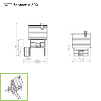 EXIT Holzspielhaus Fantasia 300