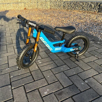 BERG Laufrad Biky Cross blau 12" + Handbremse +...