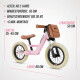 BERG Laufrad Biky Retro rosa 12" + Seitenstütze - Ausstellungsmodell