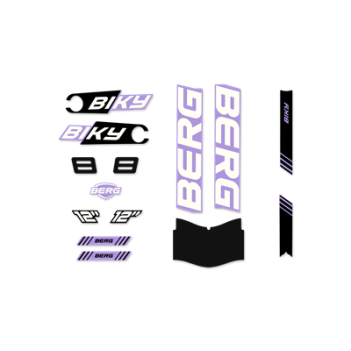 BERG Gokart Biky - Aufkleber Set Cross Purple